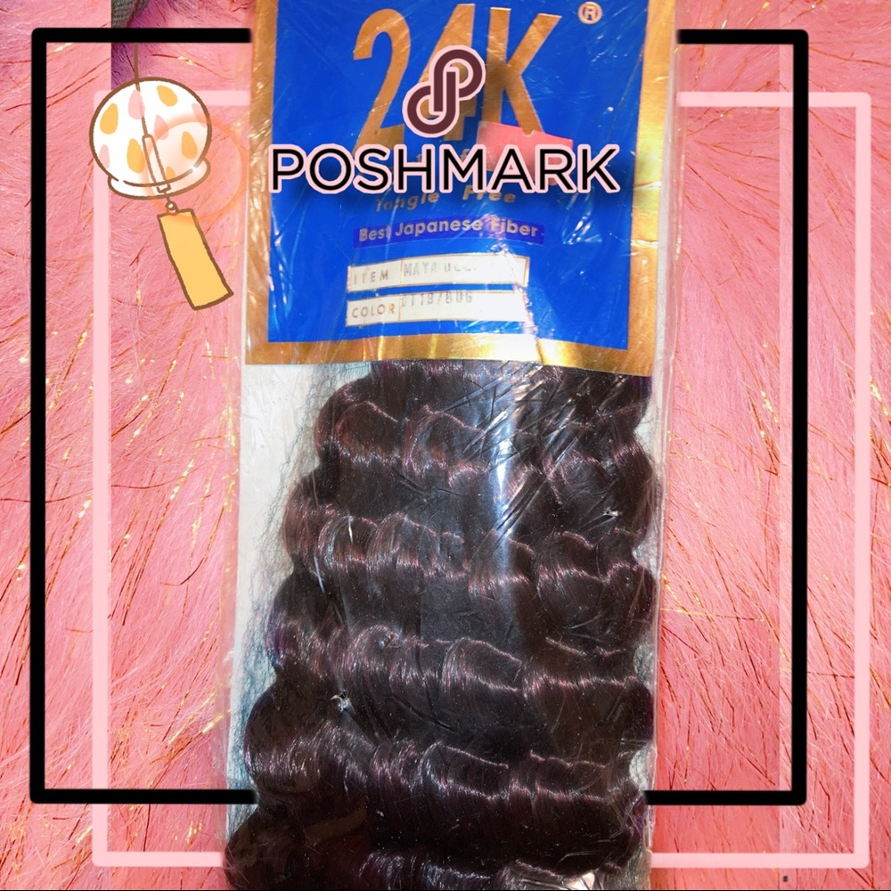24k Maya, Color: T1B Japanese fiber